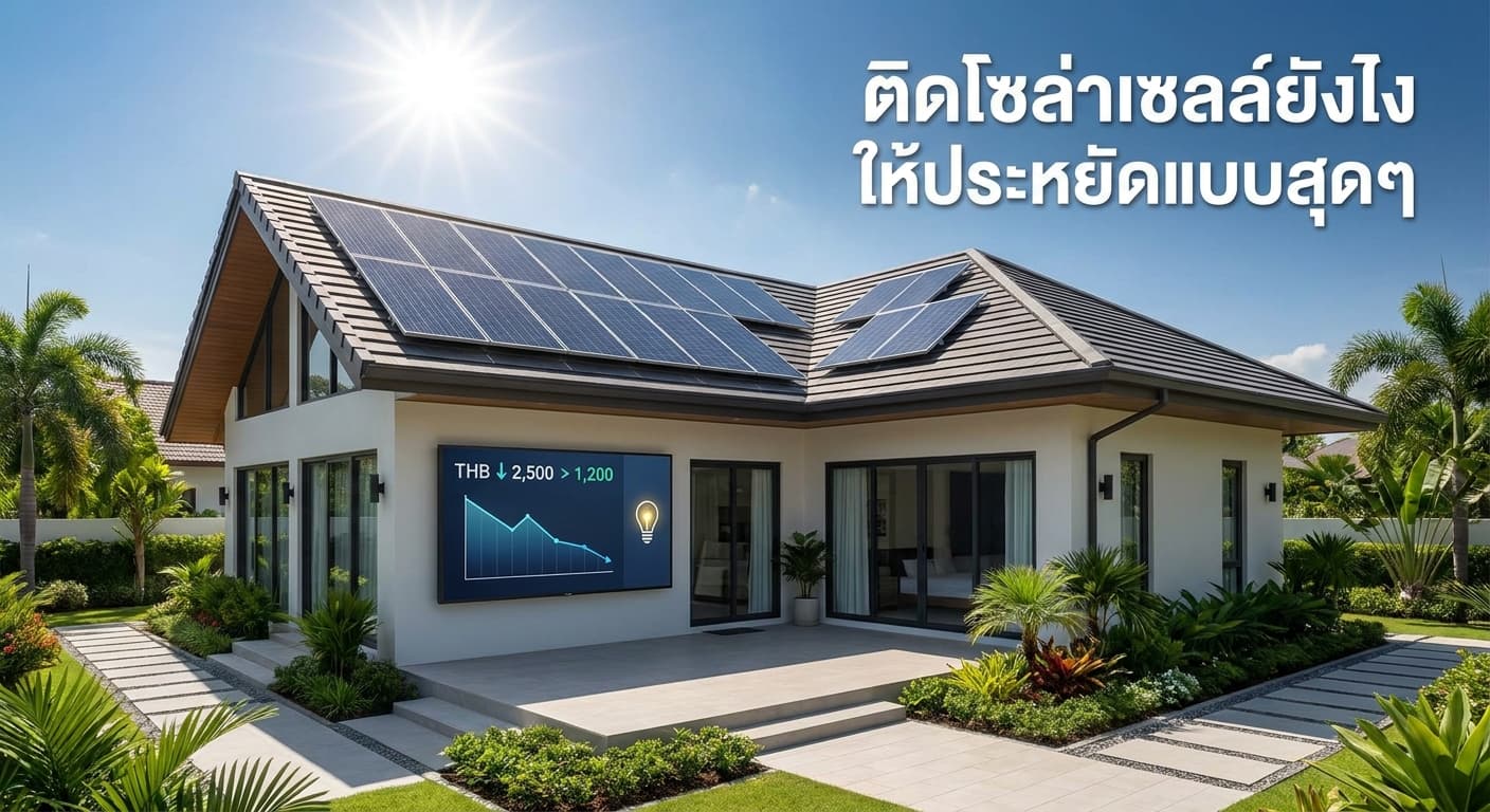 ติดโซล่าเซลล์ยังไงให้ประหยัดแบบสุดๆ เคล็ดลับลดค่าไฟที่ชาวกำแพงเพชรต้องรู้