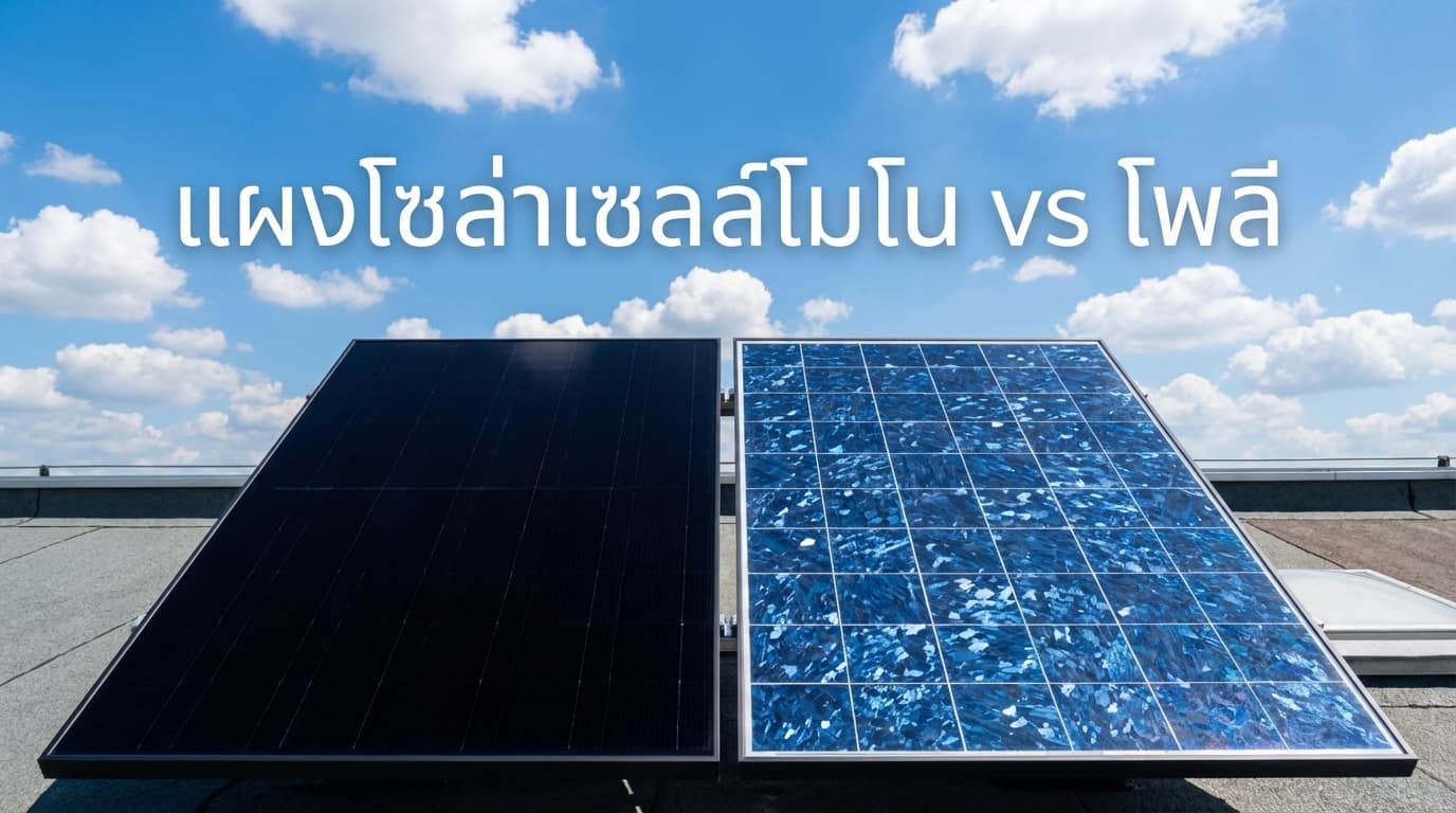 แผงโซล่าเซลล์โมโน vs โพลี: เลือกแบบไหนดีที่สุด? ที่กำแพงเพชร